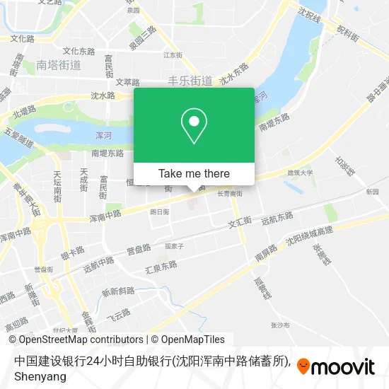 中国建设银行24小时自助银行(沈阳浑南中路储蓄所) map