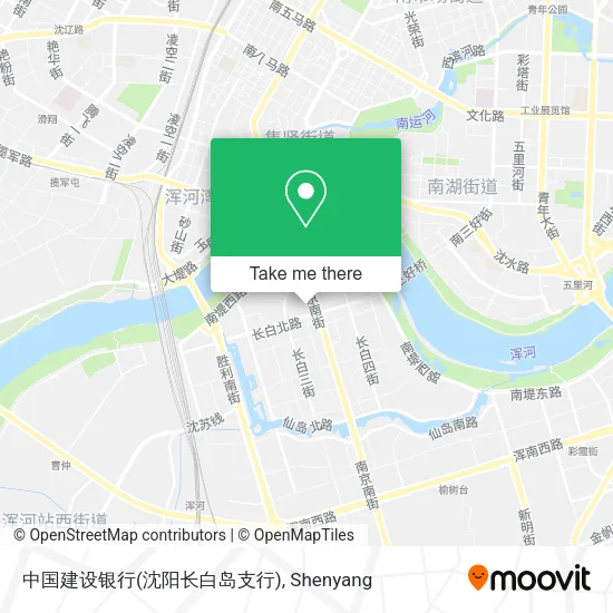 中国建设银行(沈阳长白岛支行) map