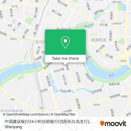 中国建设银行24小时自助银行(沈阳长白岛支行) map