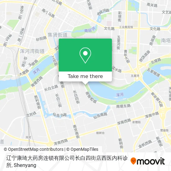 辽宁康琦大药房连锁有限公司长白四街店西医内科诊所 map