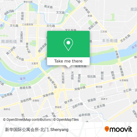 新华国际公寓会所-北门 map