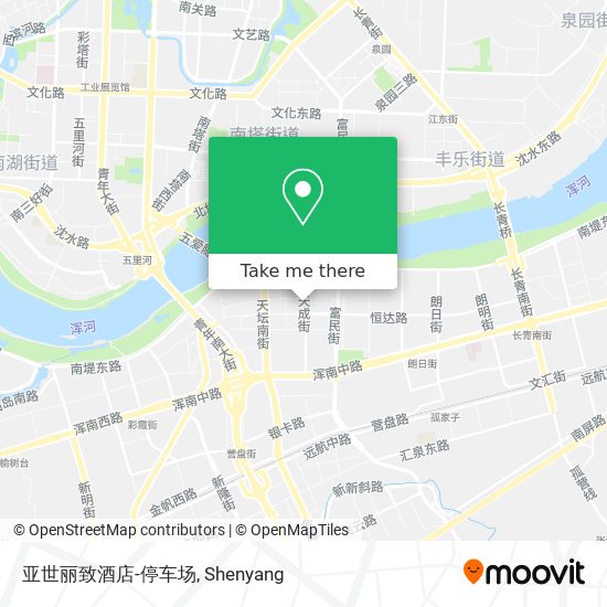 亚世丽致酒店-停车场 map