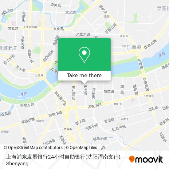 上海浦东发展银行24小时自助银行(沈阳浑南支行) map