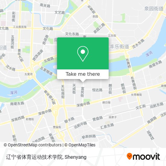 辽宁省体育运动技术学院 map
