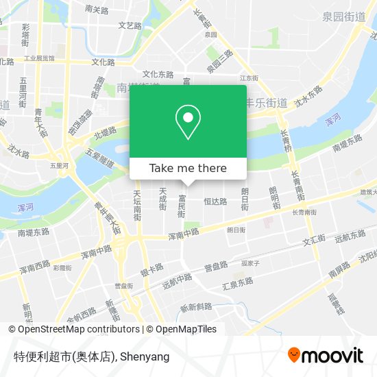 特便利超市(奥体店) map