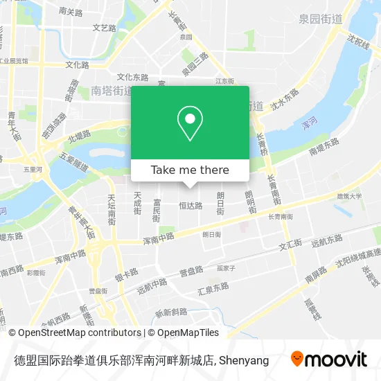 德盟国际跆拳道俱乐部浑南河畔新城店 map
