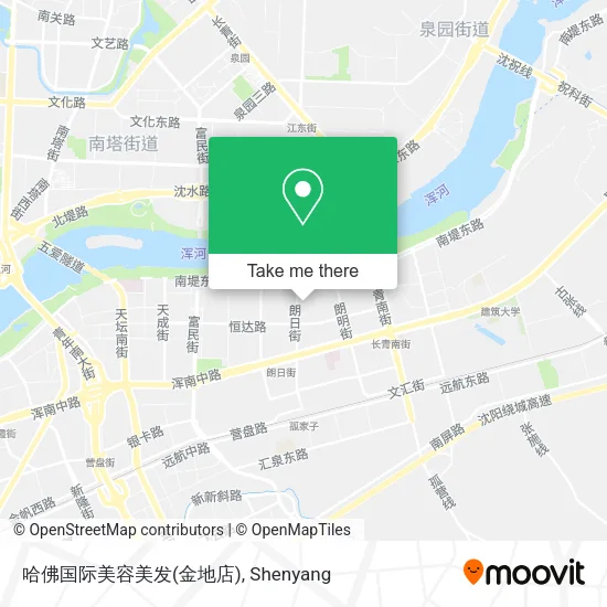 哈佛国际美容美发(金地店) map
