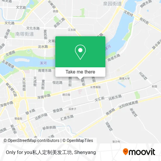 Only for you私人定制美发工坊 map