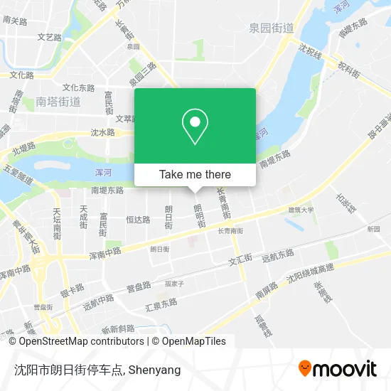 沈阳市朗日街停车点 map