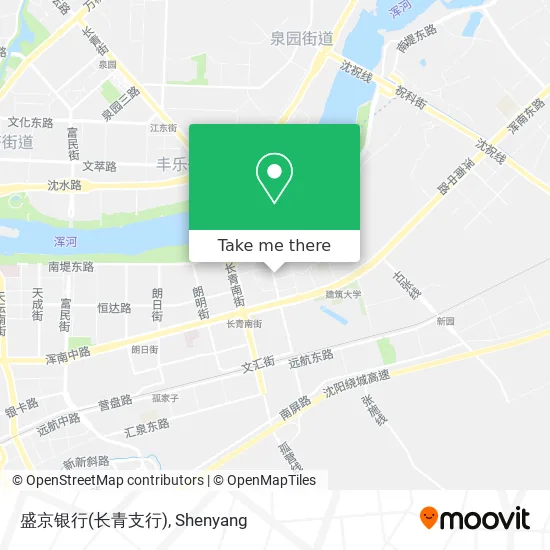 盛京银行(长青支行) map