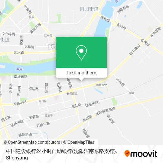 中国建设银行24小时自助银行(沈阳浑南东路支行) map