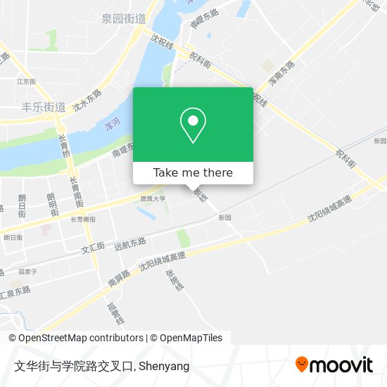 文华街与学院路交叉口 map