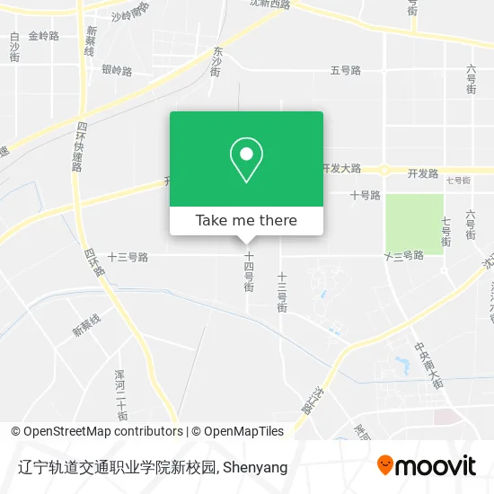 辽宁轨道交通职业学院新校园 map