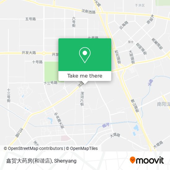 鑫贸大药房(和谐店) map