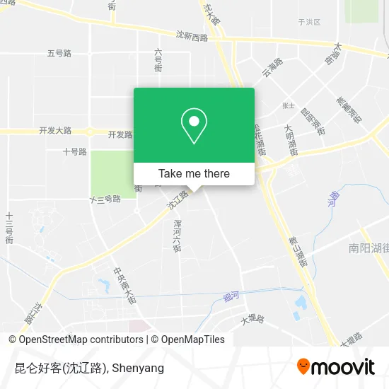 昆仑好客(沈辽路) map