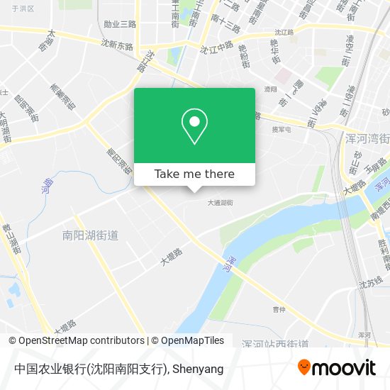 中国农业银行(沈阳南阳支行) map