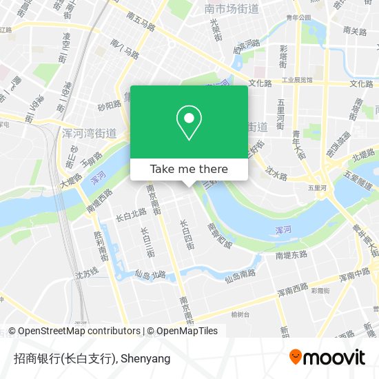 招商银行(长白支行) map