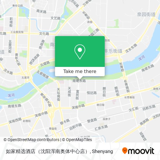 如家精选酒店（沈阳浑南奥体中心店） map