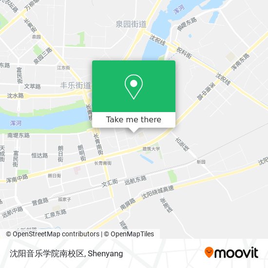 沈阳音乐学院南校区 map