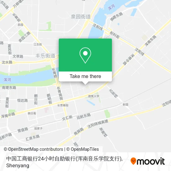 中国工商银行24小时自助银行(浑南音乐学院支行) map