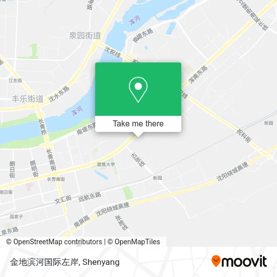 金地滨河国际左岸 map