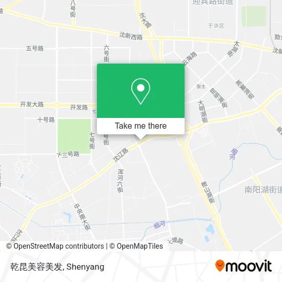 乾昆美容美发 map