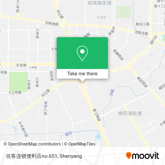 佐客连锁便利店no.651 map