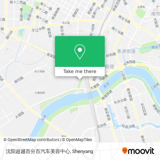 沈阳超越百分百汽车美容中心 map