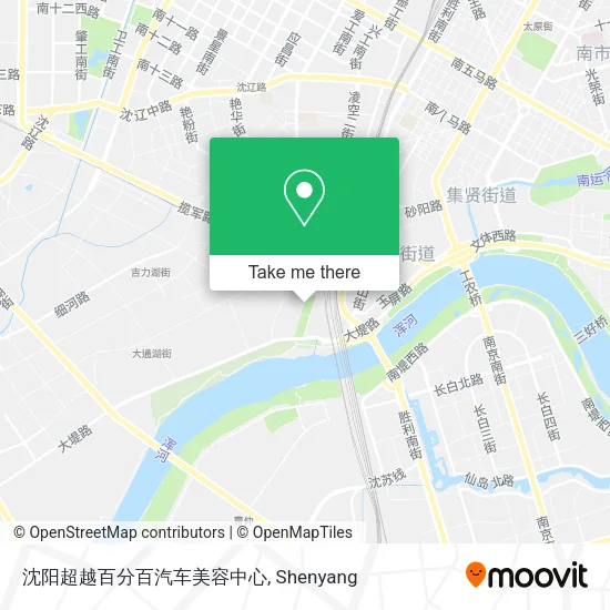 沈阳超越百分百汽车美容中心 map