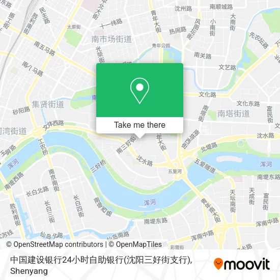 中国建设银行24小时自助银行(沈阳三好街支行) map
