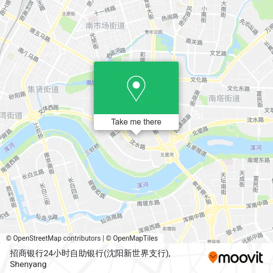 招商银行24小时自助银行(沈阳新世界支行) map