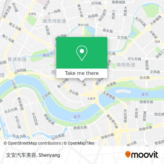文安汽车美容 map