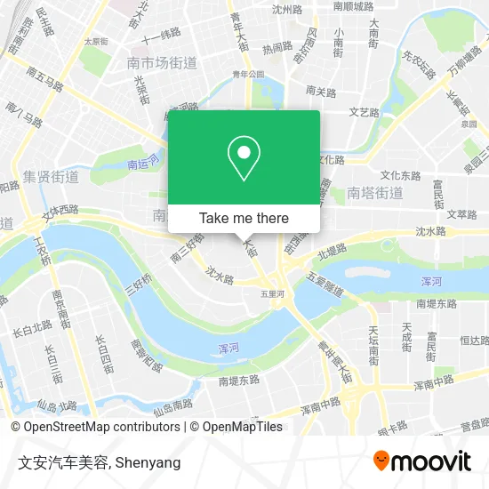 文安汽车美容 map