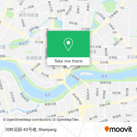 河畔花园-43号楼 map