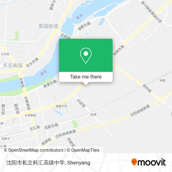 沈阳市私立科汇高级中学 map