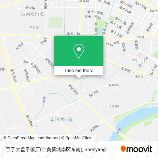 宝子大盘子饭店(金奥新城南区东南) map