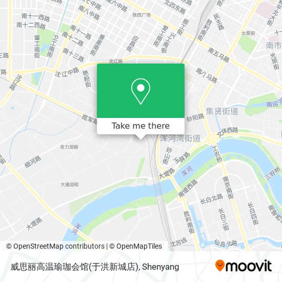 威思丽高温瑜珈会馆(于洪新城店) map