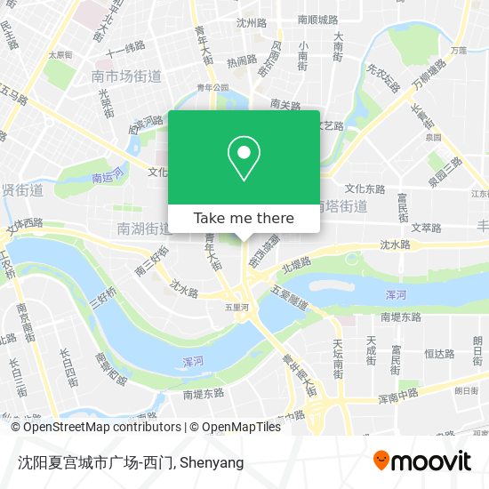 沈阳夏宫城市广场-西门 map