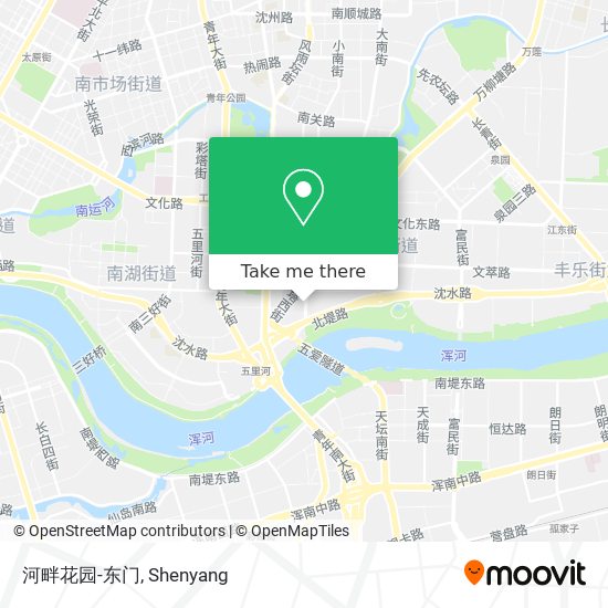 河畔花园-东门 map