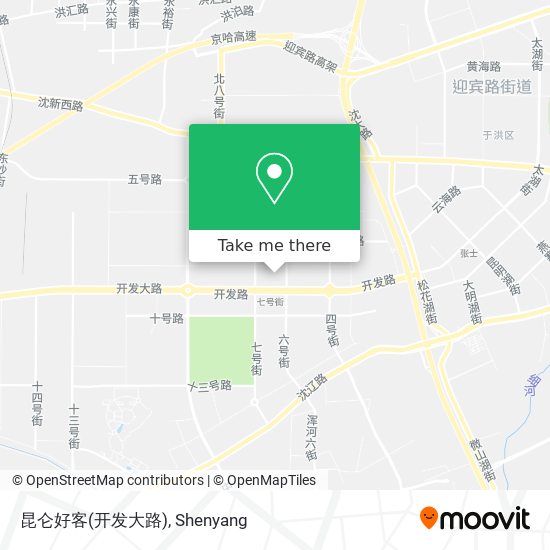 昆仑好客(开发大路) map