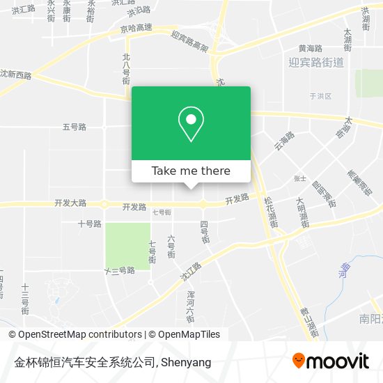 金杯锦恒汽车安全系统公司 map