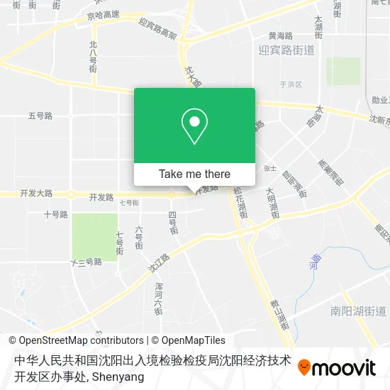 中华人民共和国沈阳出入境检验检疫局沈阳经济技术开发区办事处 map