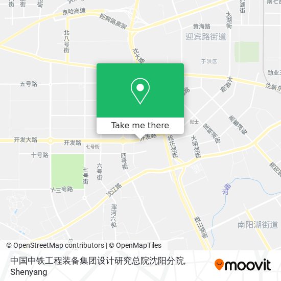 中国中铁工程装备集团设计研究总院沈阳分院 map