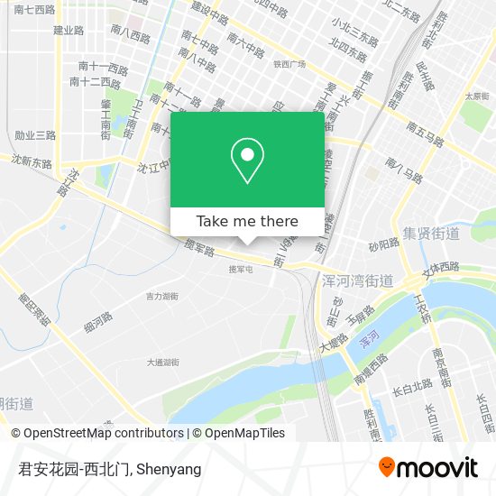 君安花园-西北门 map