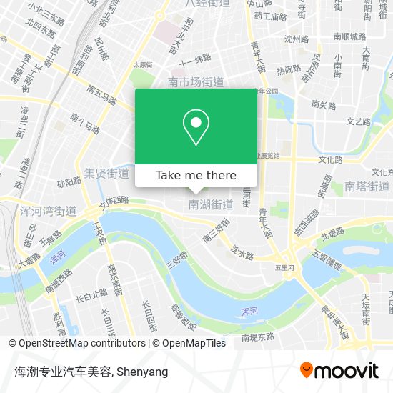 海潮专业汽车美容 map