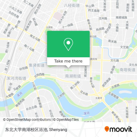 东北大学南湖校区浴池 map