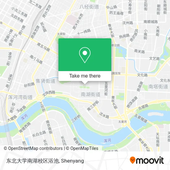 东北大学南湖校区浴池 map