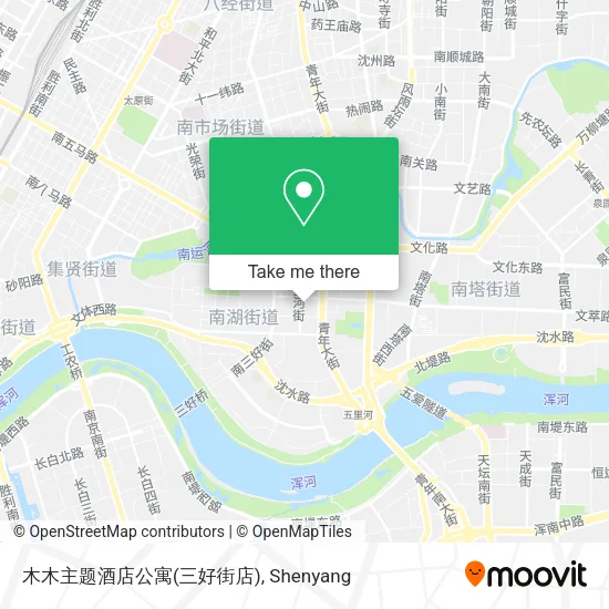 木木主题酒店公寓(三好街店) map