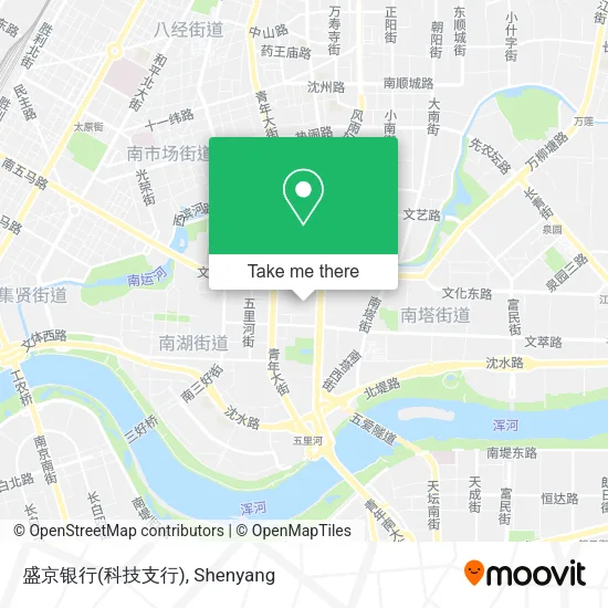 盛京银行(科技支行) map