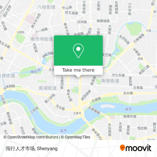 闯行人才市场 map